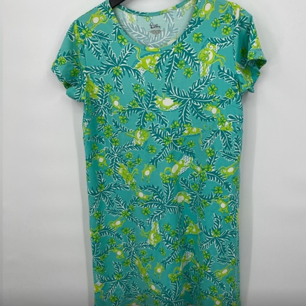 Lilly Pulitzer Vintage Monkey Print Dress Size M ~ - Picture 2 of 4